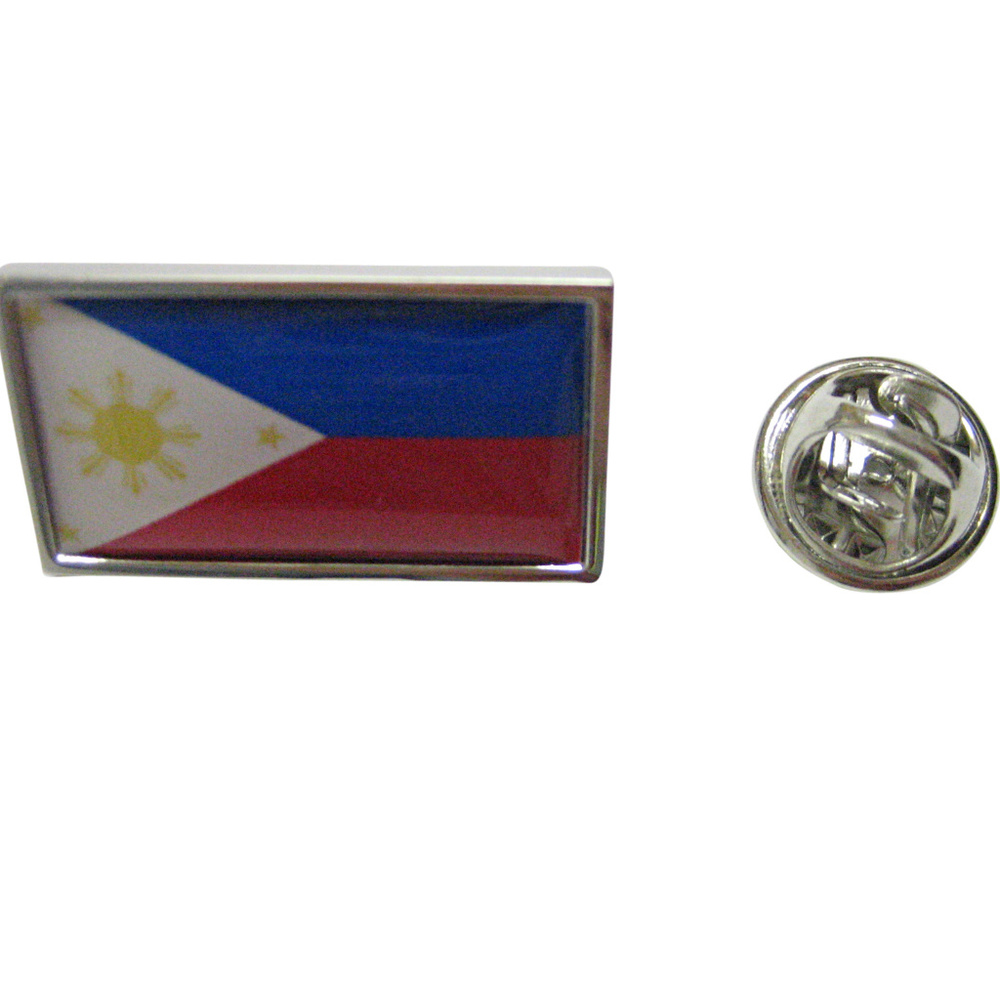 Thin Bordered Philippines Flag Lapel Pin - image 1